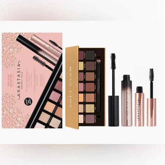 LIMITED EDITION Anastasia Beverly Hills Soft Glam Deluxe Trio Eye Kit-NIB - Picture 2 of 9